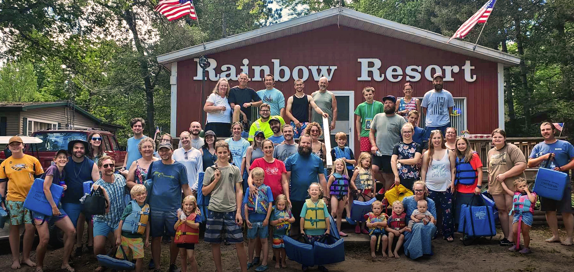 Group picture at Rainbow Resort